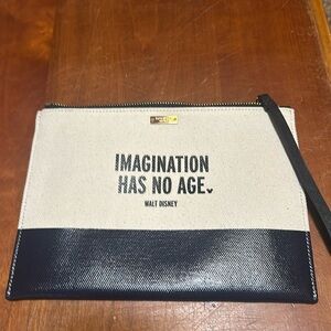 Kate Spade Imagination has no age Disney canvas clutch